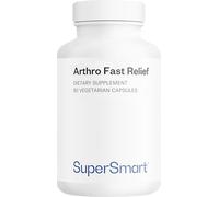 Arthro Fast Relief - Complément Alimentaire Articulations - Collagène Type 2 et PEA Validés Cliniquement, MSM, Astaxanthine, etc. - Douleurs Articulaires, Mobilité, Cartilage - 90 Gélules - SuperSmart