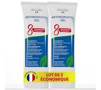 ARTHROPHYTOL x2 tubes - Gel de Massage Articulations & Muscles - 8 Actifs Naturels - Harpagophytum & Huiles Essentielles & Menthol & Camphre - Soulage instantanément et durablement