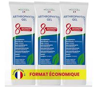 ARTHROPHYTOL x3 tubes - Gel de Massage Articulations & Muscles - 8 Actifs Naturels - Harpagophytum & Huiles Essentielles & Menthol & Camphre - Soulage instantanément et durablement
