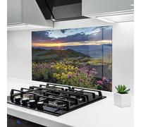 ARTHUB® Crédence de Cuisine en Verre 60x100 cm, Beautiful Spring View | Protection Contre Les éclaboussures, Revêtement Mural en Carreaux, Plaque en Verre, Verre trempé, Paysages, Printemps