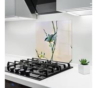 ARTHUB® Crédence de Cuisine en Verre 60x60 cm, Beautiful Spring Bird | Protection Contre Les éclaboussures, Revêtement Mural en Carreaux, Plaque en Verre, Verre trempé, Paysages, Printemps