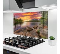 ARTHUB® Crédence de Cuisine en Verre 60x80 cm, Tatra View | Protection Contre Les éclaboussures, Revêtement Mural en Carreaux, Plaque en Verre, Verre trempé, Paysages, Montagnes