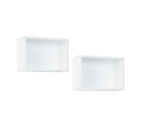 Arthur Berndt Étagère murale Maxim avec 2 compartiments ouverts, blanche