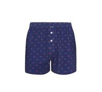 ARTHUR - Caleçon de Nuit Homme Petit vélo - sous-vêtement en Jersey de Coton - Ceinture Élastiquée - Coton Issu de l'agriculture Biologique - Marine - XXL