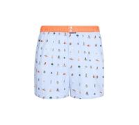 ARTHUR - Caleçon Homme avec Maintien intégré - 100% Coton Bio - Confort et Soutien Optimal - Motif Camping Sauvage - Taille XL