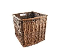 Arthur Cameron - Cube de rangement en osier avec poignées intégrées - 32 x 32 x 31 cm - Cube de rangement idéal pour chambre à coucher ou salon - Panier en osier Kallax - Panier de rangement (marron