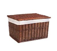 Arthur Cameron Panier de rangement en osier naturel (taille S, marron distillé)
