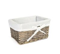 Arthur Cameron Panier en osier rectangulaire petit avec finition antique