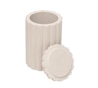 Arthur Cameron Penryn Pot à souvenirs et de rangement en grès avec couvercle - Élégant plat à bijoux, accessoire de salle de bain parfait ou cadeau de pendaison de crémaillère (grand)