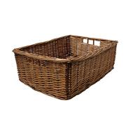 Arthur Cameron - Plateau de rangement rectangulaire en osier peu profond - Tissé à la main par des artisans qualifiés dans le nord de la Chine, un panier de rangement est la solution de rangement