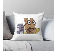 Arthur Eating Cake Tv Taie d'oreiller carrée en polyester lin velours Fermeture éclair décorative Taie d'oreiller Coussin de lit