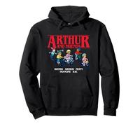 Arthur Friends on Bikes Group Pose Cartoon Sweat à Capuche