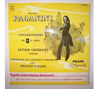 ARTHUR GRUMIAUX / L ORCHESTRE DES CONCERTS LAMOUREUX LTG.: FRANCO GALLINI - NICOLO PAGANINI / VIOLINKONZERT NR. 4 D-MOLL / ARTHUR GRUMIAUX / L ORCHESTRE DES CONCERTS LAMOUREUX LTG.: FRANCO GALLINI / ca. 1955 / Bildhülle / PHILIPS # A 00741 R / Deutsche Pressung / 10" Vinyl Langspiel Schallplatte / Paganinis wiederentdecktes Meisterwerk, das am 7. November 1954 in der Salle Pleyel, Paris, seine zweite Premiere erlebte, erscheint ausschliesslich auf PHILIPS Langspielplatten.
