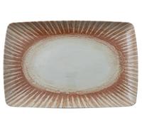 Arthur Krupp 67382B29 Assiette rectangulaire cm 35 x 22 cm Sunlight Red Stoneware