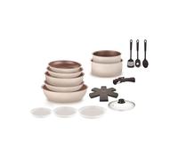 Batterie de cuisine Arthur Martin Batterie 18 pièces crème AM1453 CREME