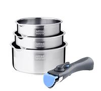Lot De 3 Casseroles Inox Manche Amovible Arthur Martin Am3456