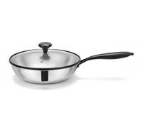 ARTHUR MARTIN - Sauteuse 26 cm - Acier Inoxydable TRIPLY - Diffusion de Chaleur Optimale - Fond Avéolé Innovant - Système de Dosage d'Huile - Poignée Ergonomique PVD Noir