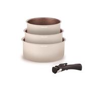 Set de 3 casseroles ARTHUR MARTIN - AM2655 - 16-18-20 cm + 1 poignée amovible - Tous feux dont induction