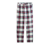 ARTHUR - Pantalon de pyjama Homme - 100% Coton chaud et doux pour l'hiver - Motif Logan Tartan Blanc - Taille L