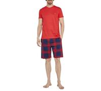 ARTHUR - Pyjama Court Homme, Ensemble Manches Courtes et Short - 100% Coton Bio léger, Doux et Confortable - Motif on Fire - Taille M