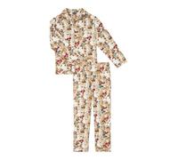 ARTHUR - Pyjama Homme boutonné, Ensemble Manches Longues et Pantalon - 100% Coton Chaud et Doux pour l'hiver - Motif Teddy Ours Marron - Taille XL
