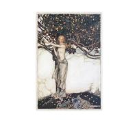 Arthur Rackham - Idun - Freya The Fair One - Impression sur toile - Décoration murale moderne pour chambre à coucher - Sans cadre - 30 x 45 cm