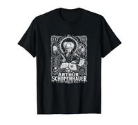 Arthur Schopenhauer Le Monde comme Le fera la philosophie T-Shirt Graphique avec Valeur, Homme, Noir, XL