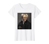 Arthur Schopenhauer Philosophe Allemand Philosophie Moralité T-Shirt Graphique avec Valeur