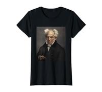 Arthur Schopenhauer Philosophe Allemand Philosophie Moralité T-Shirt Graphique avec Valeur