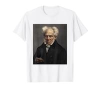 Arthur Schopenhauer Philosophe Allemand Philosophie Moralité T-Shirt Graphique avec Valeur, Homme, Blanc, S
