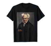 Arthur Schopenhauer Philosophe Allemand Philosophie Moralité T-Shirt Graphique avec Valeur, Homme, Noir, L