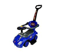 ARTI BSD Voiture Enfant - Ride-on - Jouet d'activité 381 Mega Car Deluxe Bleu avec poignée parentale