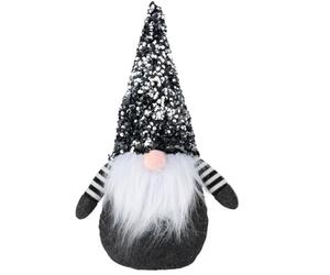 Arti Casa GNOME de Noel - Decoration Noel Interieur Maison - GNOME de Noel Geant 18x36 cm - Décorations de Nain Noel - Grand Gonk de Noël - Décoration Grand GNOME de Noel - Noir