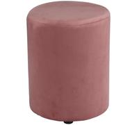 Arti Casa Pouf Rond en Velours - Pouf Salon et Chambre - Pouf en Velours 28 x 36 cm - Tabouret Compact pour Coiffeuse - Repose-Pieds Élégant - Tabouret Pouf Velours - Rose