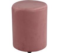 Arti Casa Pouf Round Velvet - Tabouret en velours 28 x 36 cm - Tabouret de pied ou fauteuil chambre à coucher - Meuble pour la coiffeuse - Chaise compacte Petite - Tabouret Coiffeuse - Rose