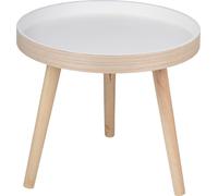 Arti Casa Table d'appoint Ronde Ø40 cm Table de salon en bois - Table basse Petite - Table de chevet Moderne - Table d'appoint Blanc Compact - Petite table