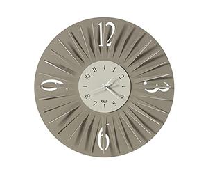 Arti e Mestieri 0OR3588C151 Horloge Murale Sirio, matériau Fer, Dimensions diamètre 50 cm, Couleur Sable Ivoire