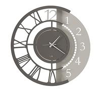 Arti e Mestieri 0OR3625C149 Horloge Murale Double numérotation Full Metal Jack Grand Matériau Fer Dimensions Diamètre 60 cm Couleur Ivoire Fango