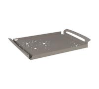 Arti e Mestieri Grand Plateau en Style Floral Fleur de Lotus Boue