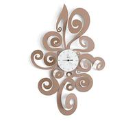 Arti E MESTIERI Horloge Murale Noemi (Beige - Métal et Verre)