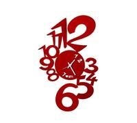 Arti E MESTIERI Orologio DA PARETE Lupin in Ferro Colore Rosso