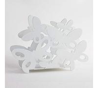 ARTI E MESTIERI Porte-Serviette Papillon Blanc Neige
