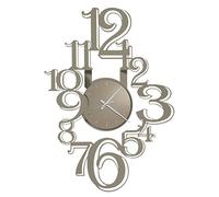 Arti & Mestieri Big Freak - Horloge Murale Design 100% fabriquée en Italie - en Fer, 50 x 70 cm (Beige)