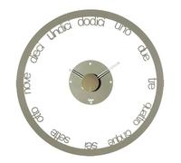 Arti & Mestieri Circolo - Grande Horloge Design 100% fabriquée en Italie - en Fer, 70 cm (Sable)