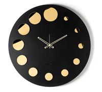 Arti & Mestieri Formula - Horloge murale design 100 % fabriquée en Italie - en fer, diamètre 70 cm (Noir)