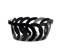 Arti & Mestieri Mambo Petite pièce de design 100 % fabriquée en Italie - en fer, diamètre 21 cm, 10,5 h cm (Noir)