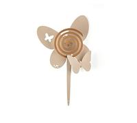 Arti & Mestieri - Papillons de Vase - Porte-Zampirone de Table Design - 100% fabriqué en Italie - Fer - Beige - 4 pièces
