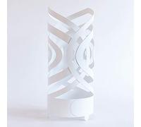 Arti & Mestieri Porte parapluies Optical Blanc Neige, Métal, 23 x 54 cm