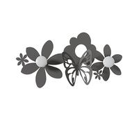 Arti & Mestieri SFarfi - Crochet mural design 100% fabriqué en Italie - en fer, 44 x 24 cm (boue)