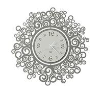 Arti & Mestieri Source de Vie - Horloge Murale Design 100% fabriquée en Italie - en Fer, diamètre 50 cm (Fango et Ivoire)